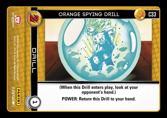 C33 Orange Spying Drill