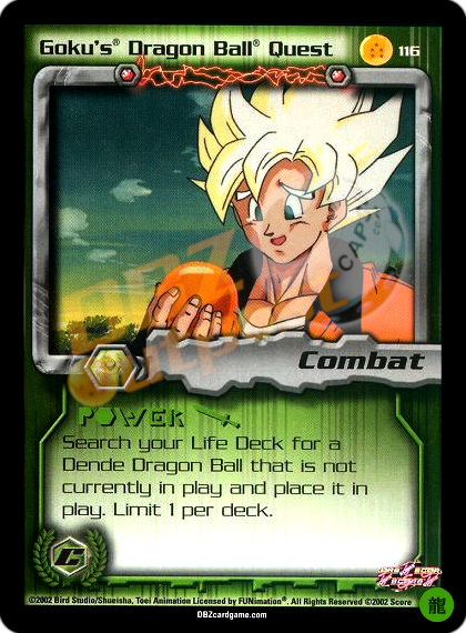 116 - Goku's Dragon Ball Quest Limited Foil