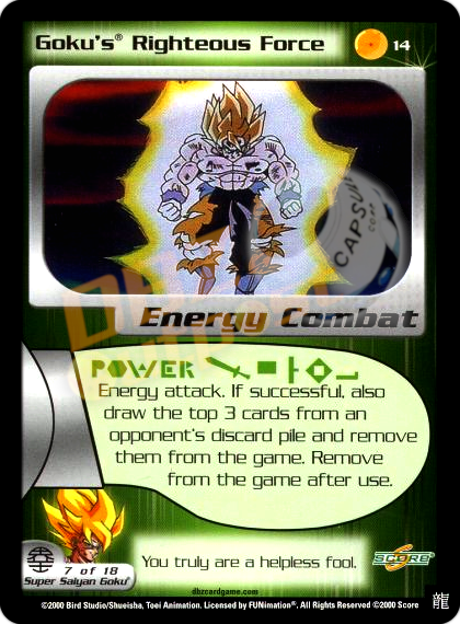14 - Goku's Righteous Force Limited Foil