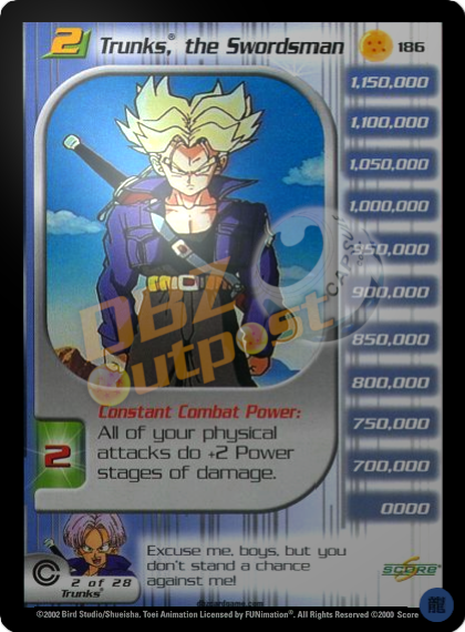 186 - Trunks, the Swordsman Foil (Reforged) – DBZ Outpost