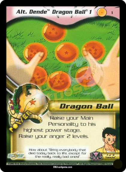 1 - Alt Dende Dragon Ball 1 Unlimited Foil