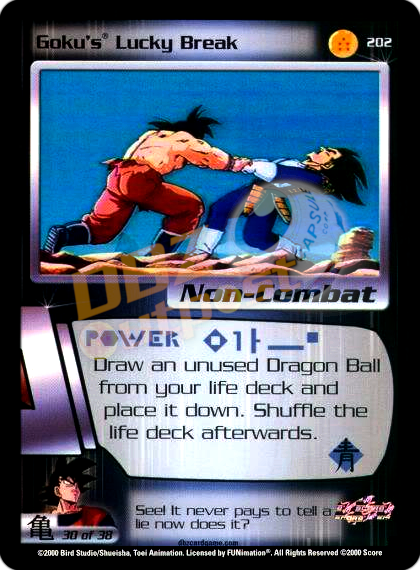 202 - Goku's Lucky Break Unlimited Foil