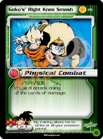 20 - Goku's Right Knee Smash Limited Foil