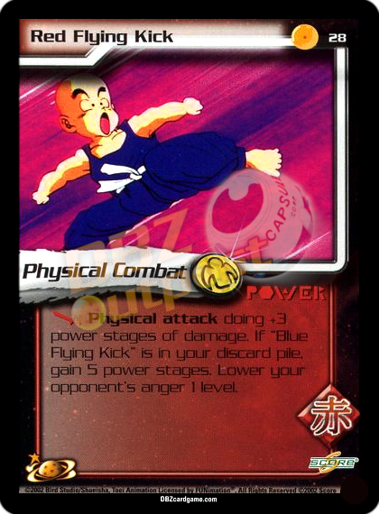 28 - Red Flying Kick Unlimited Foil