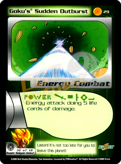 29 - Goku's Sudden Outburst Unlimited Foil