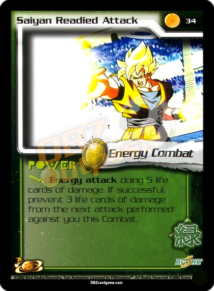34 - Saiyan Readied Attack Unlimited Foil