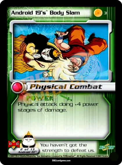3 - Android 19's Body Slam Unlimited Foil