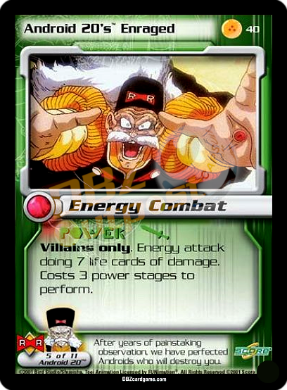 40 - Android 20's Enraged Unlimited Foil