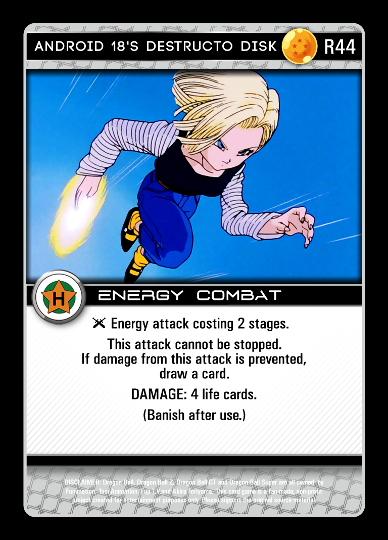 R44 Android 18's Destructo Disk – DBZ Outpost