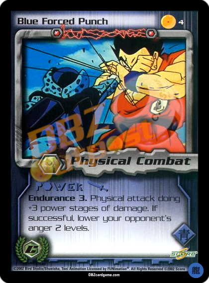 4 - Blue Forced Punch Limited Foil