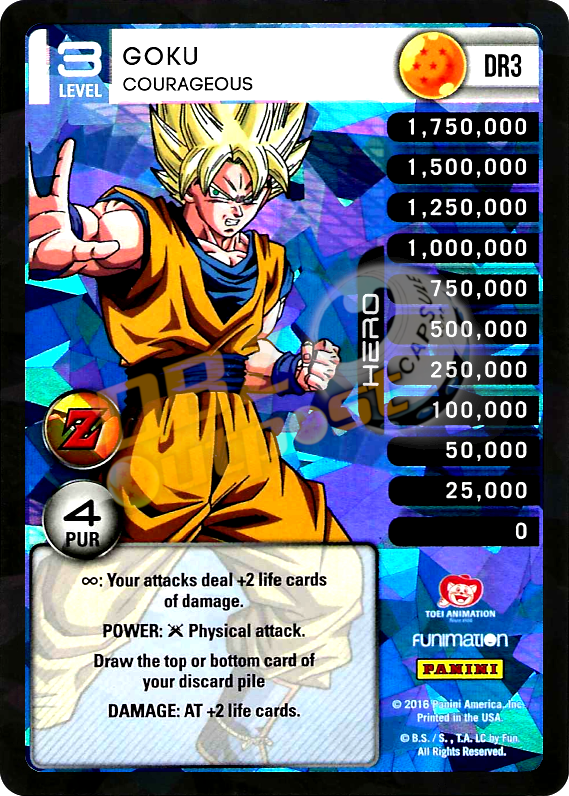 DR3 Goku Courageous Booster Pack Foil