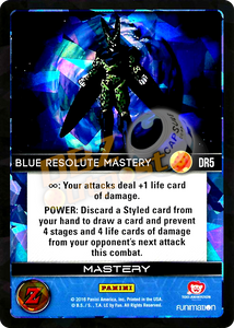 DR5 Blue Resolute Mastery Booster Pack Foil