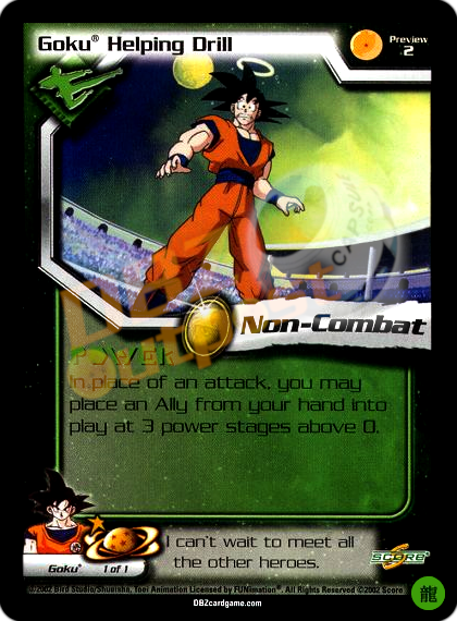 Preview 2 - Goku Helping Drill Limited Foil
