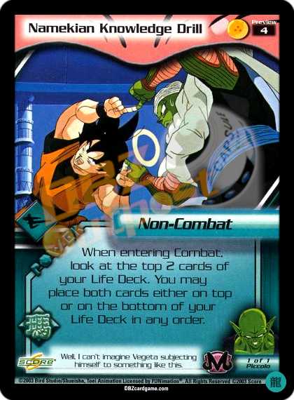 Preview 4 - Namekian Knowledge Drill Limited Foil
