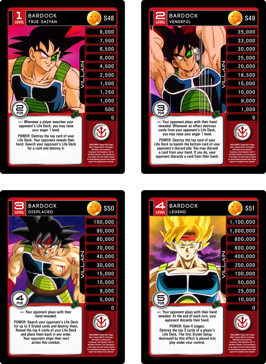 S48-51 Bardock MP Set – DBZ Outpost