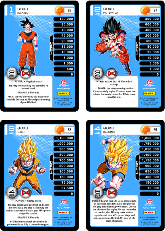 Goku Level 1-4 Hi-Tech Main Personality Set (Evolution)