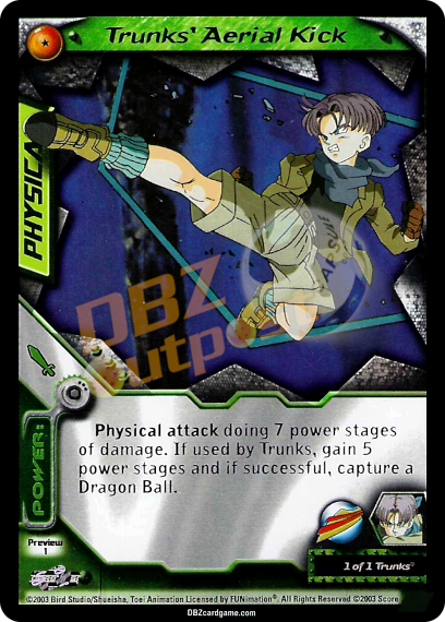 Preview 1 - Trunks' Aerial Kick Unlimited Foil