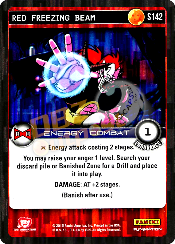 S142 Red Freezing Beam Foil – DBZ Outpost