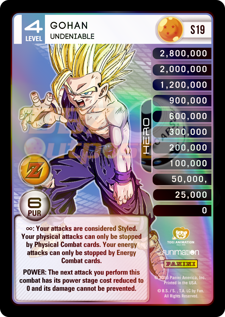 S19 Gohan Undeniable Hi-Tech Rainbow Prizm – DBZ Outpost