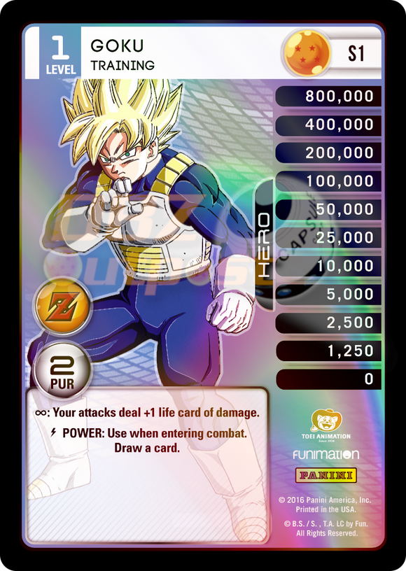 S1 Goku Training Hi-Tech Rainbow Prizm