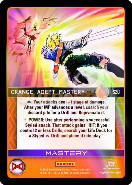 S20 Orange Adept Mastery Hi-Tech Rainbow Prizm