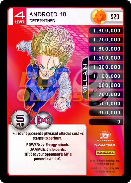S29 Android 18 Determined Hi-Tech Rainbow Prizm