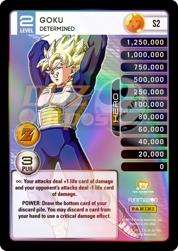 S2 Goku Determined Hi-Tech Rainbow Prizm