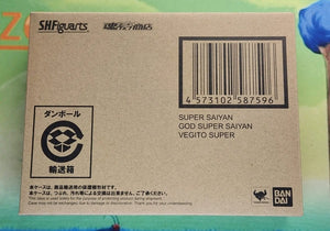 Bandai S.H. Figuarts Super Saiyan God Super Saiyan Vegito Dragon Ball Z New