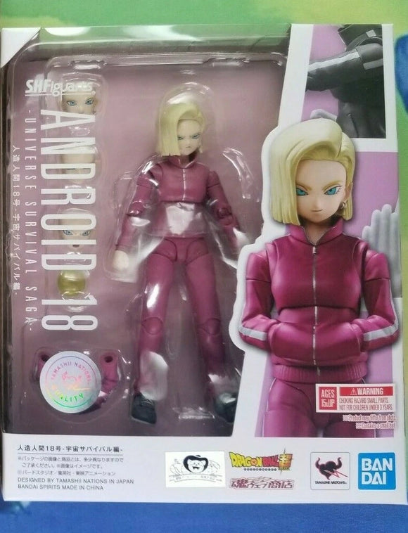 Bandai S.H. Figuarts Dragon Ball Z Android No. 18 Universe Survival Saga Exclusive