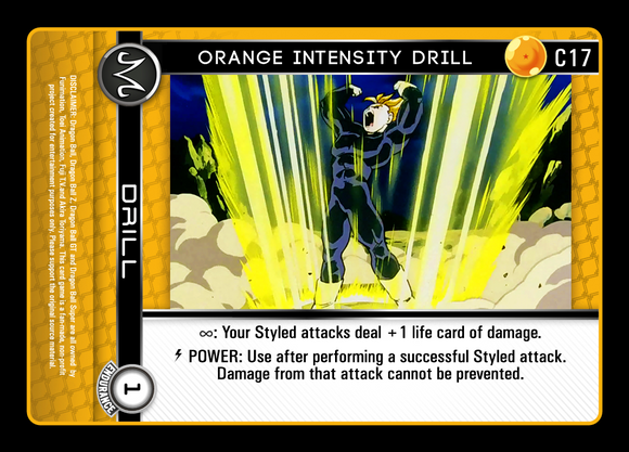 C17  Orange Intensity Drill