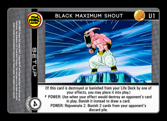 U1 Black Maximum Shout