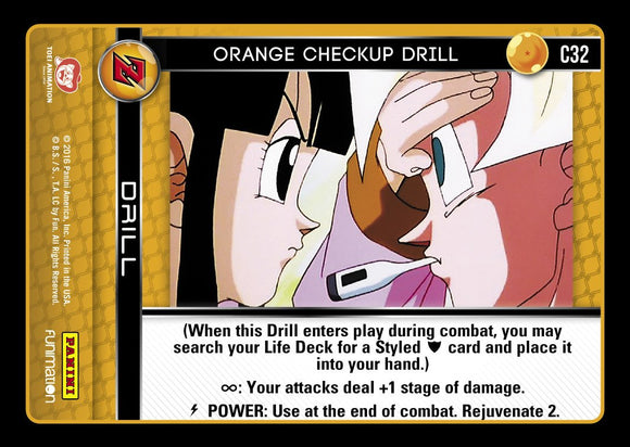 C32 Orange Checkup Drill