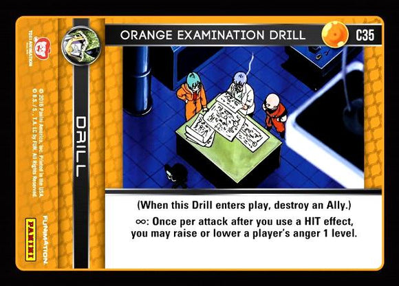 C35 Orange Examination Drill
