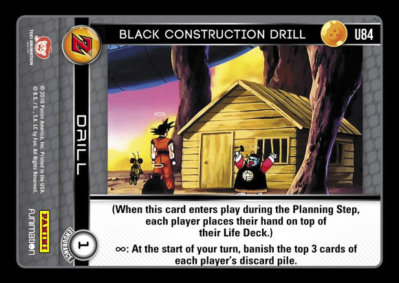 U84 Black Construction Drill