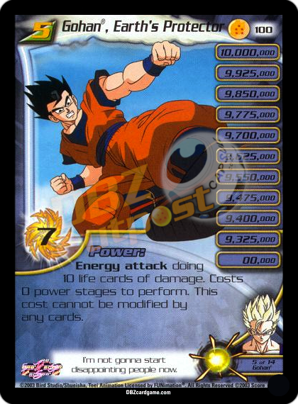 100 - Gohan, Earth's Protector Unlimited Foil