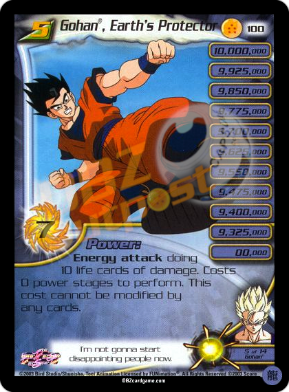 100 - Gohan, Earth's Protector Limited