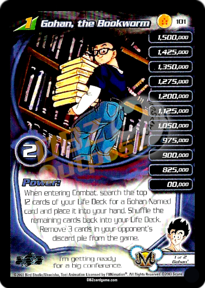 101 - Gohan, the Bookworm Unlimited