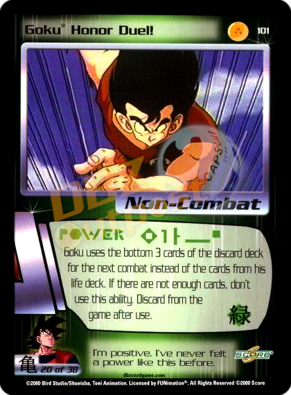 101 - Goku Honor Duel Unlimited