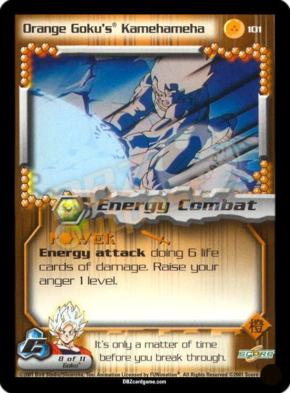 101 - Orange Goku's Kamehameha Unlimited Foil