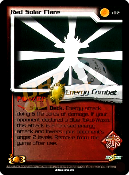 102 - Red Solar Flare Unlimited Foil