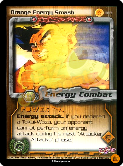 103 - Orange Energy Smash Limited Foil