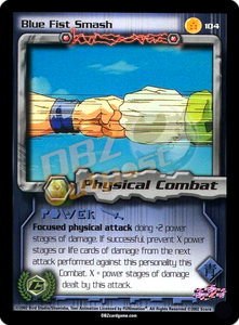 104 - Blue Fist Smash Unlimited Foil