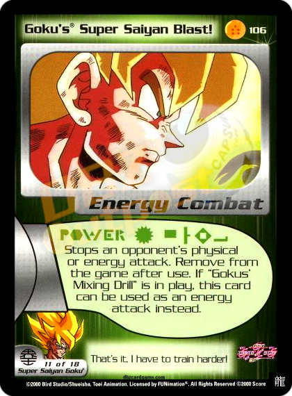 106 - Goku's Super Saiyan Blast! Limited