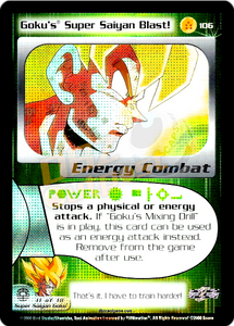 106 - Goku's Super Saiyan Blast! Unlimited Foil