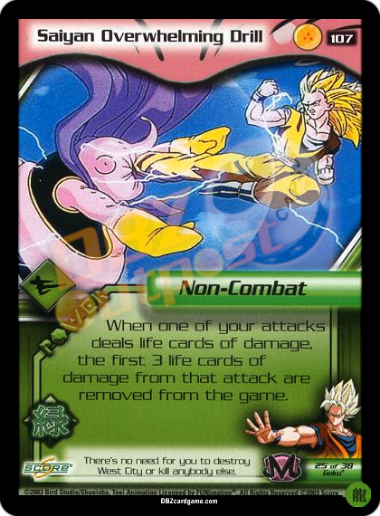 107 - Saiyan Overwhelming Drill Limited Foil