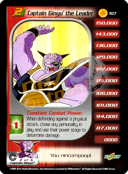 107 - Captain Ginyu the Leader Unlimited Foil
