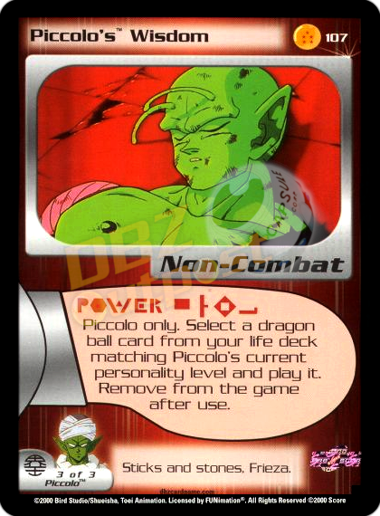 107 - Piccolo's Wisdom Unlimited