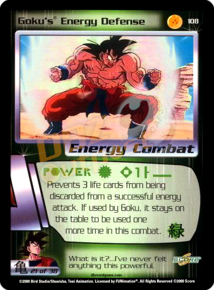 108 - Goku's Energy Defense Unlimited