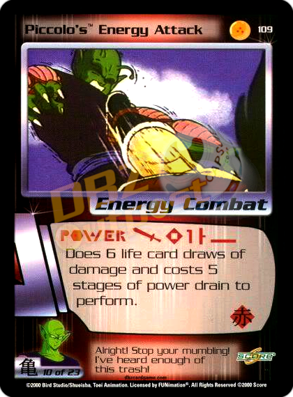 109 - Piccolo's Energy Attack Unlimited Foil