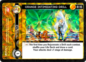 R115 Orange Intimidating Drill Foil